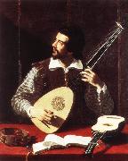GRAMATICA, Antiveduto The Theorbo Player dfghj oil painting